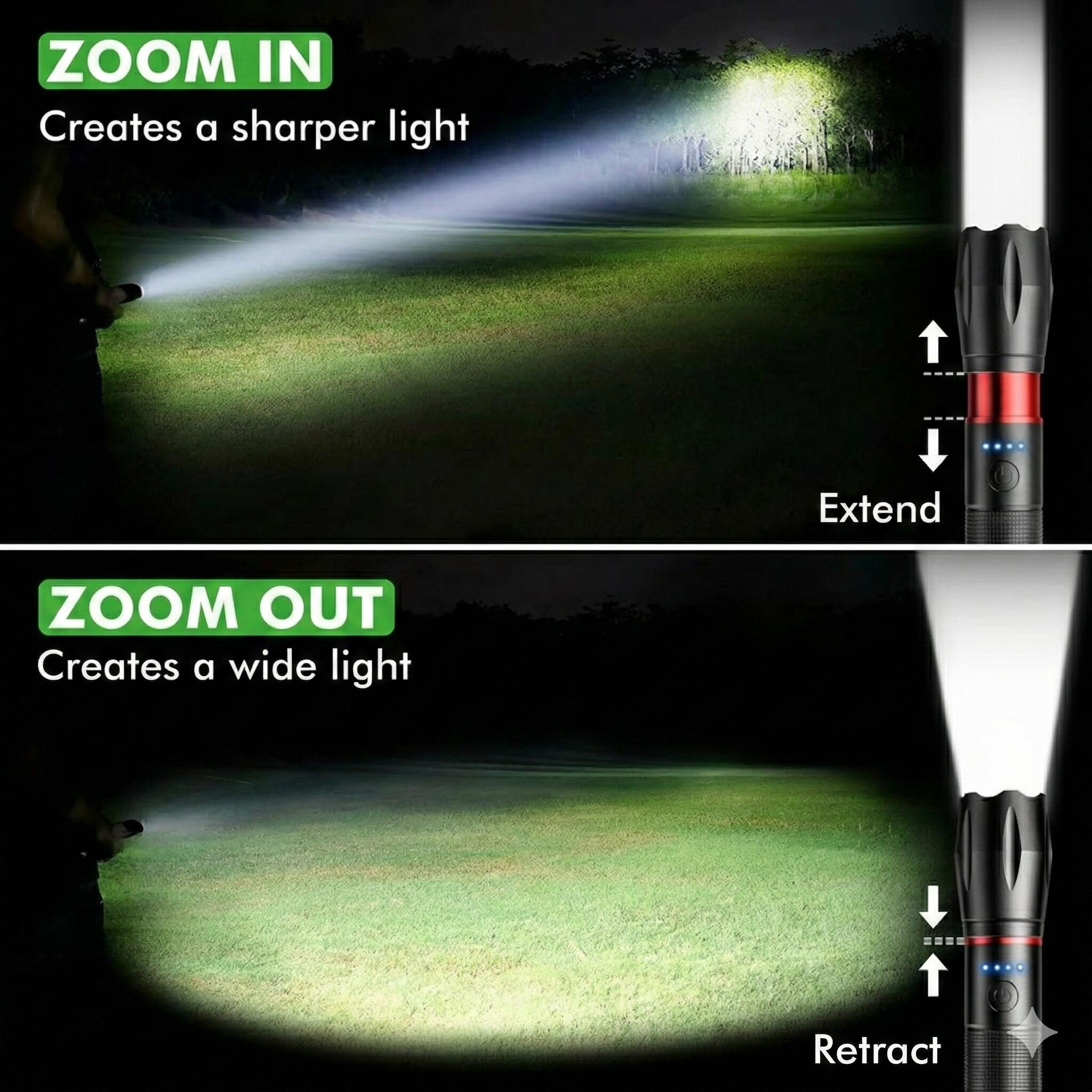 Lampe torche LED rechargeable – Modèle militaire – 1 pièce 7/7