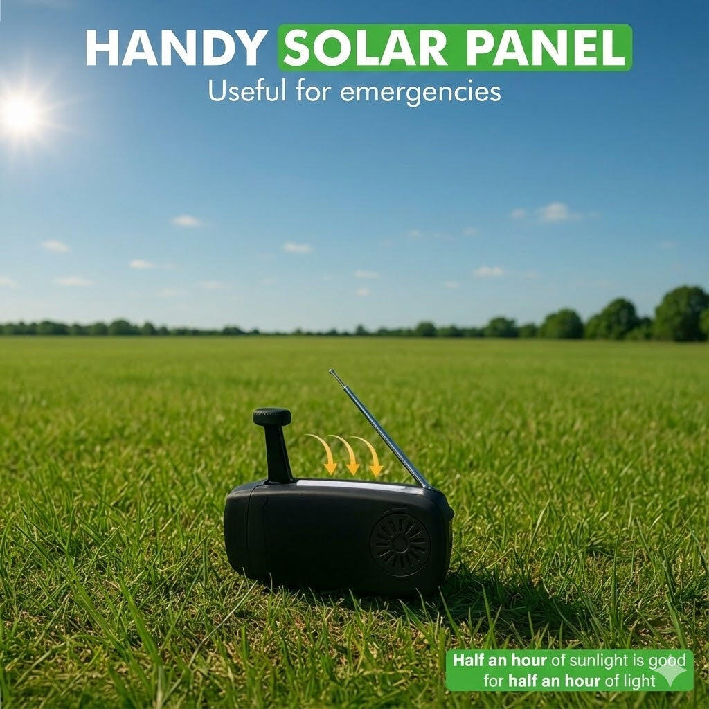 Radio d'urgence – Avec panneau solaire et batterie externe 5/7