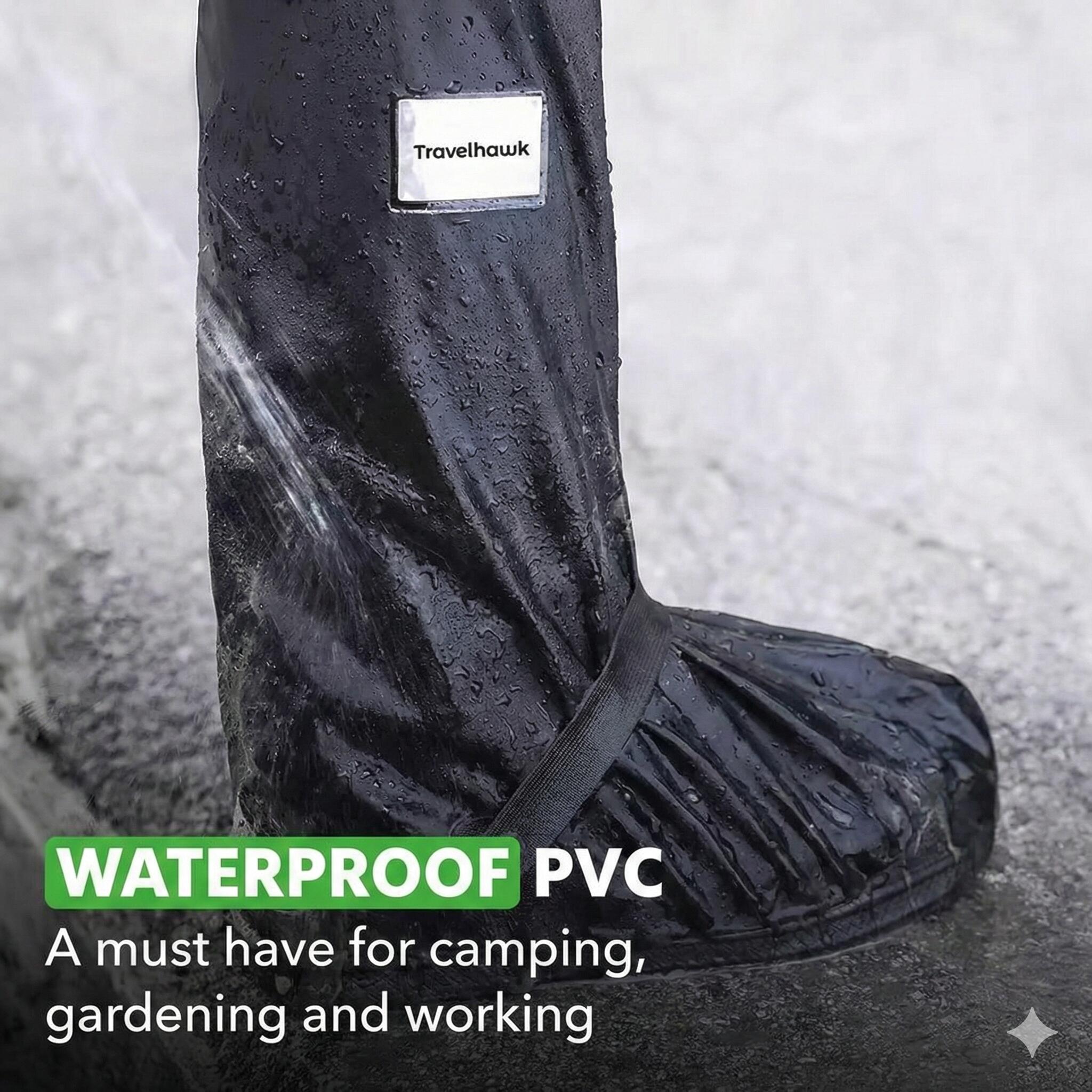 Overschoenen – Waterdichte Regenschoenen – Herbruikbaar – Zwart 6/7