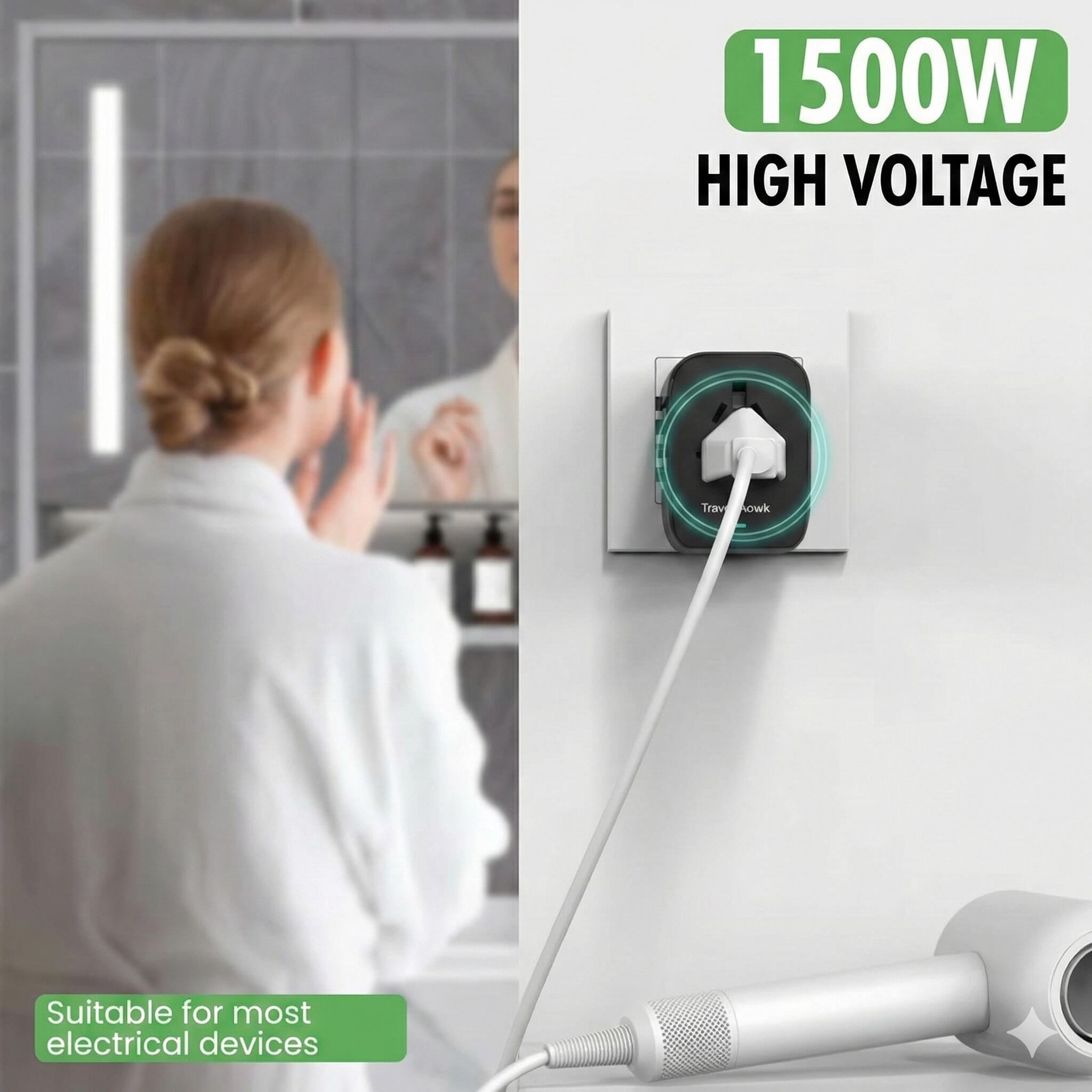 Wereldstekker – Universele Reisadapter met USB 5/7