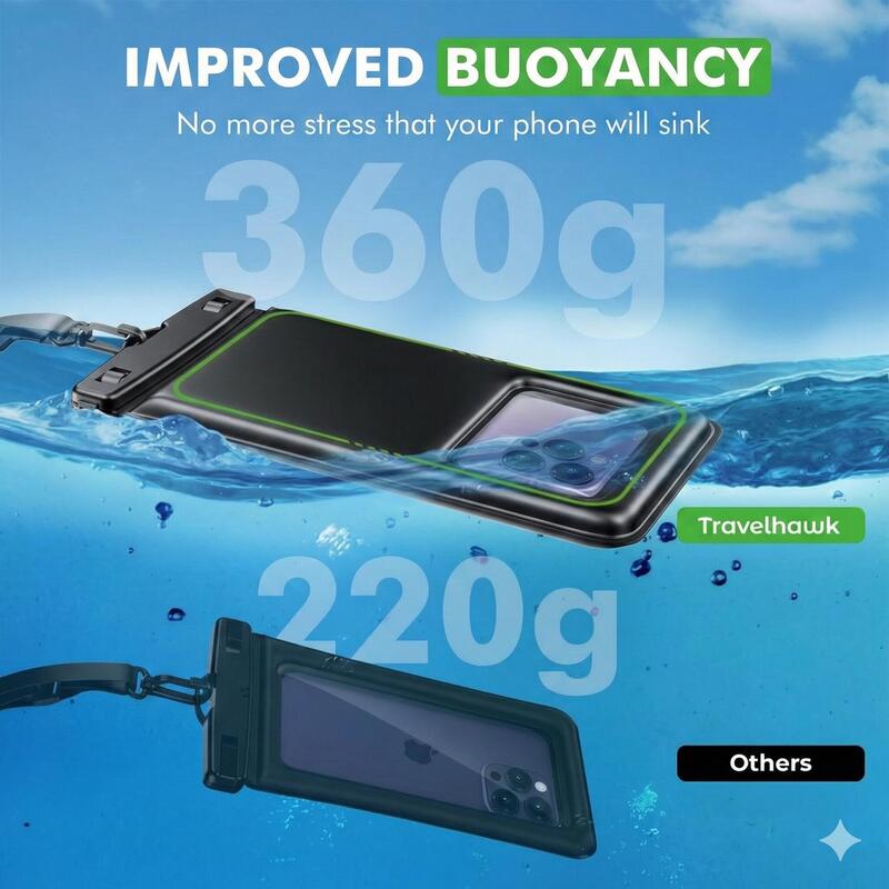Carcasă de telefon impermeabilă – Set de 2 huse impermeabile pentru smartphone