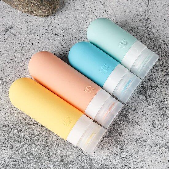 Reisflesjes met Etui - 60 tot 90 ml