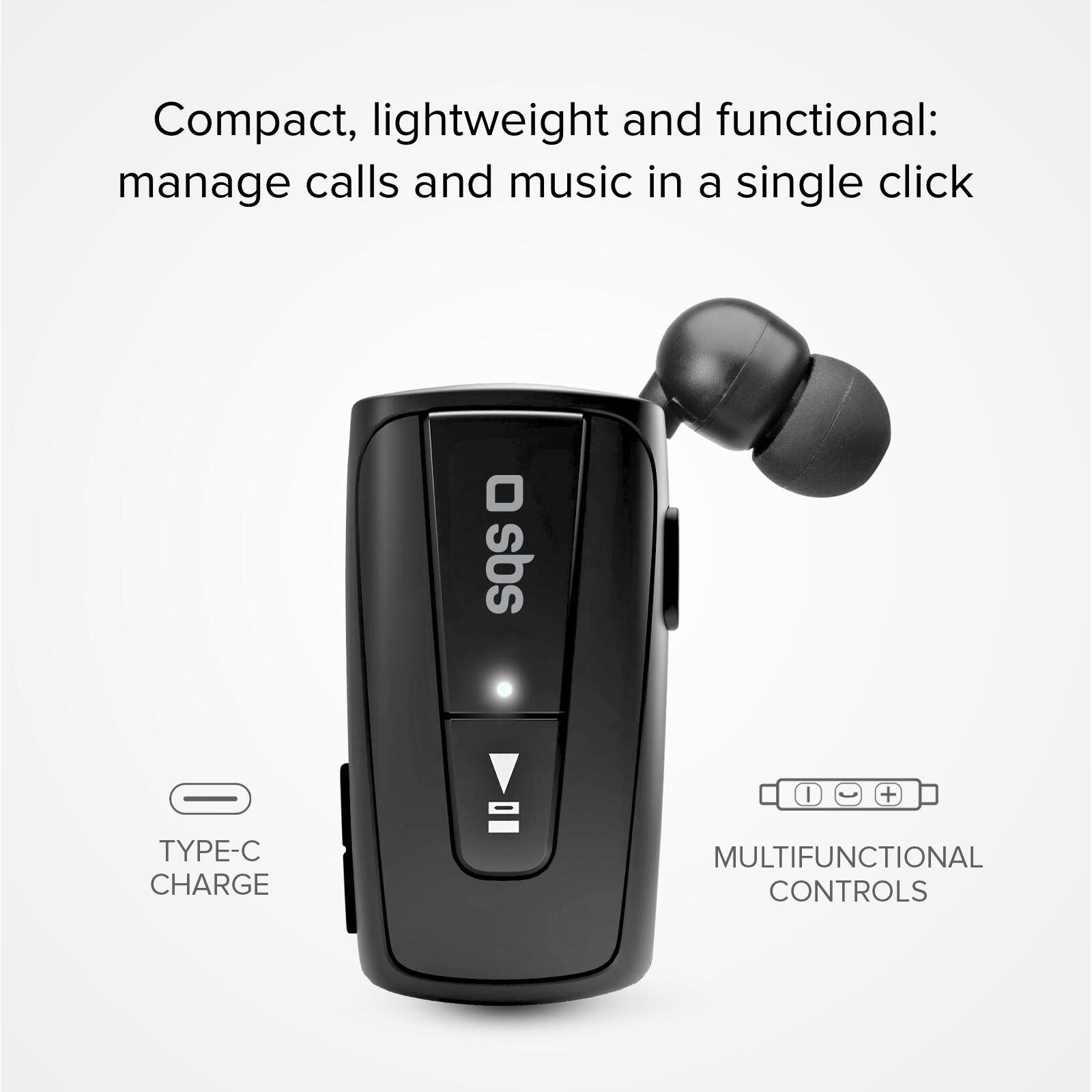 Auricolare Wireless per Chiamate con Clip Roller 6/7