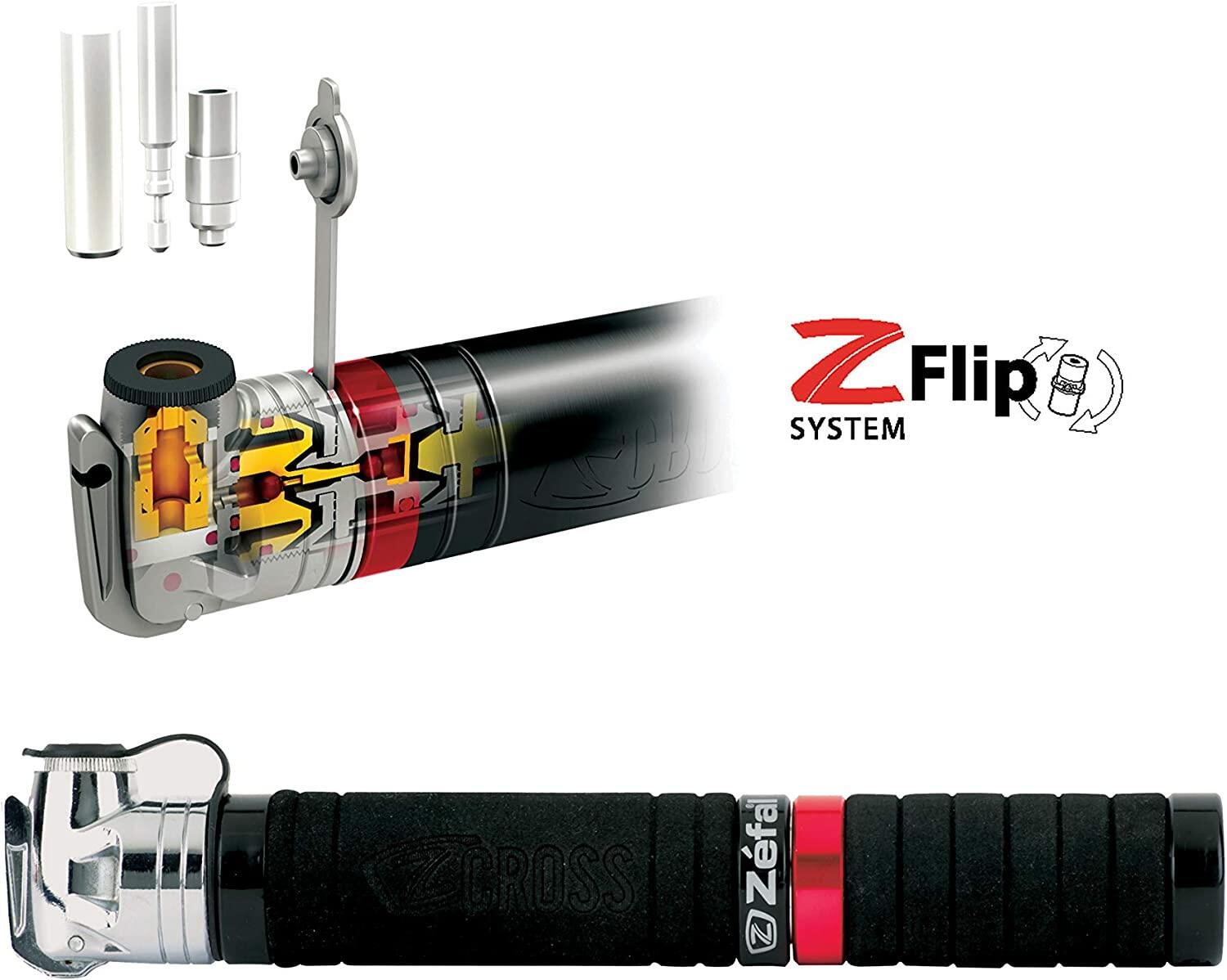 Mini Pompe téléscopique VTT Zefal Z Cross - Noir 4/5
