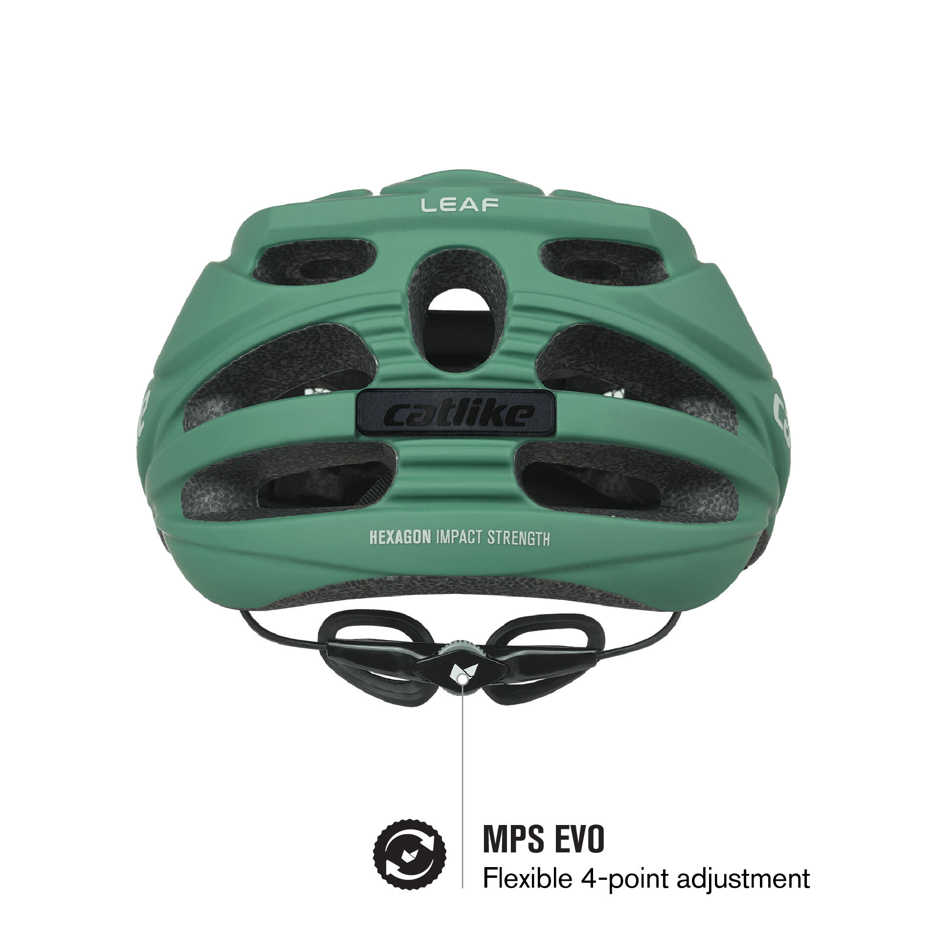 Capacete de Bicicleta MTB Leaf Verde 7/7