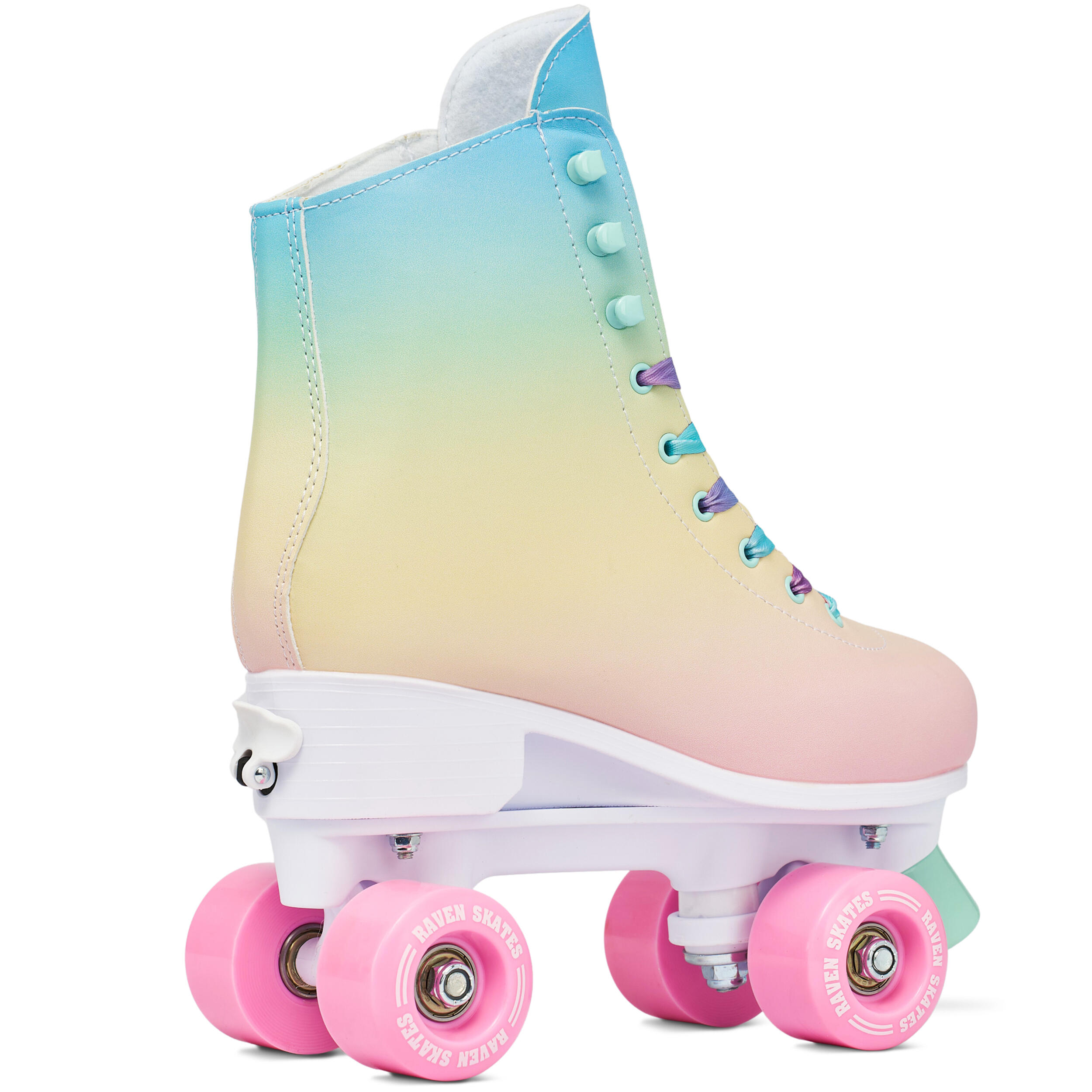 Raven Etta Roller En Ligne Enfant – Taille Ajustable 34-37, Roues LED, Roulements ABEC 7, Patin à Roulettes Et Glace, Rose