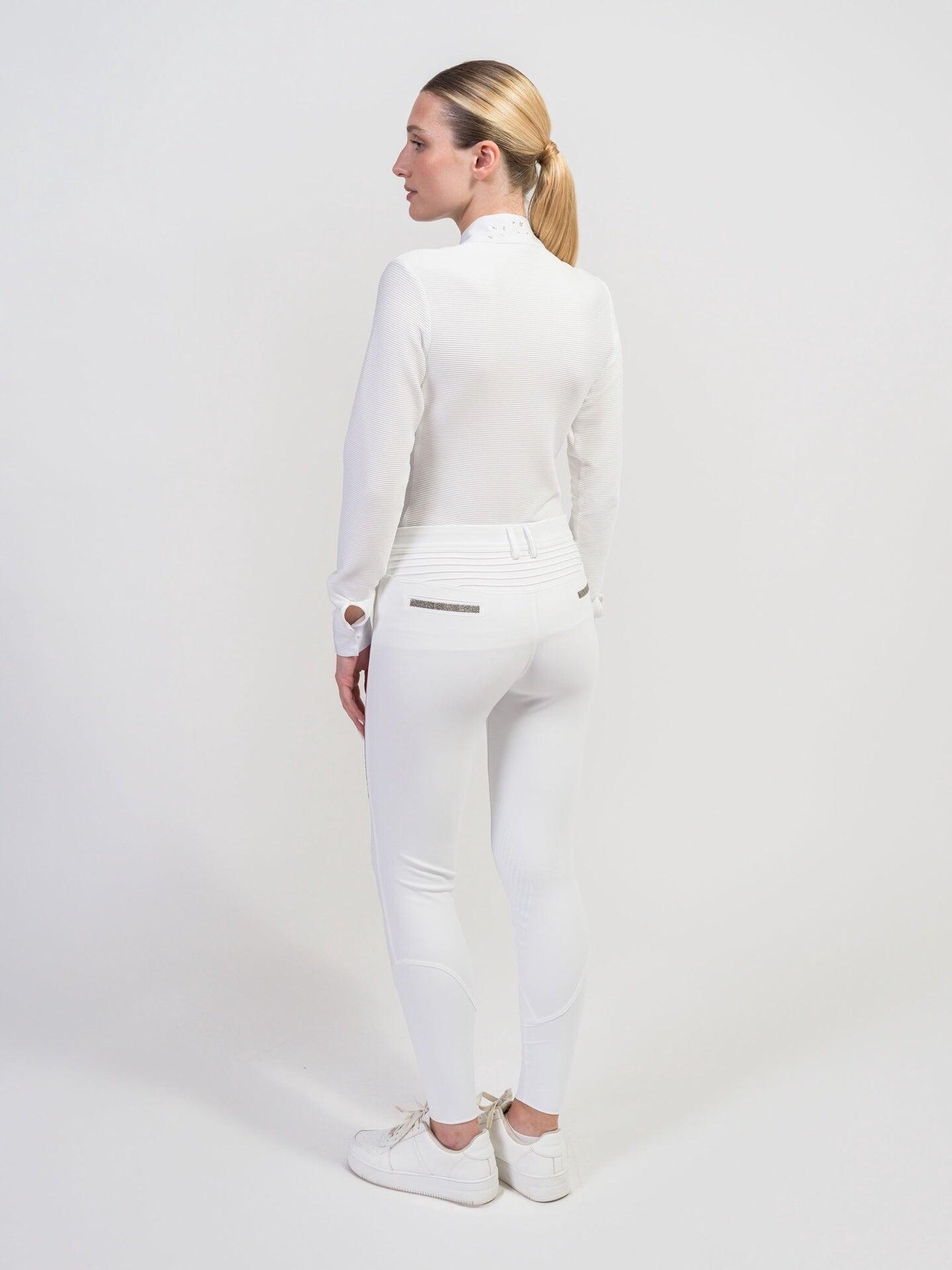 Samshield Julia Crystal Leaf Long Sleeve Women Shirt Texturized Zwart - 3/7