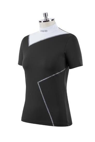 Animo Boom Dames Polo Wedstrijd Zwart -