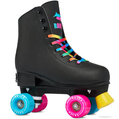 Classic verstelbare rolschaatsen iris zwart