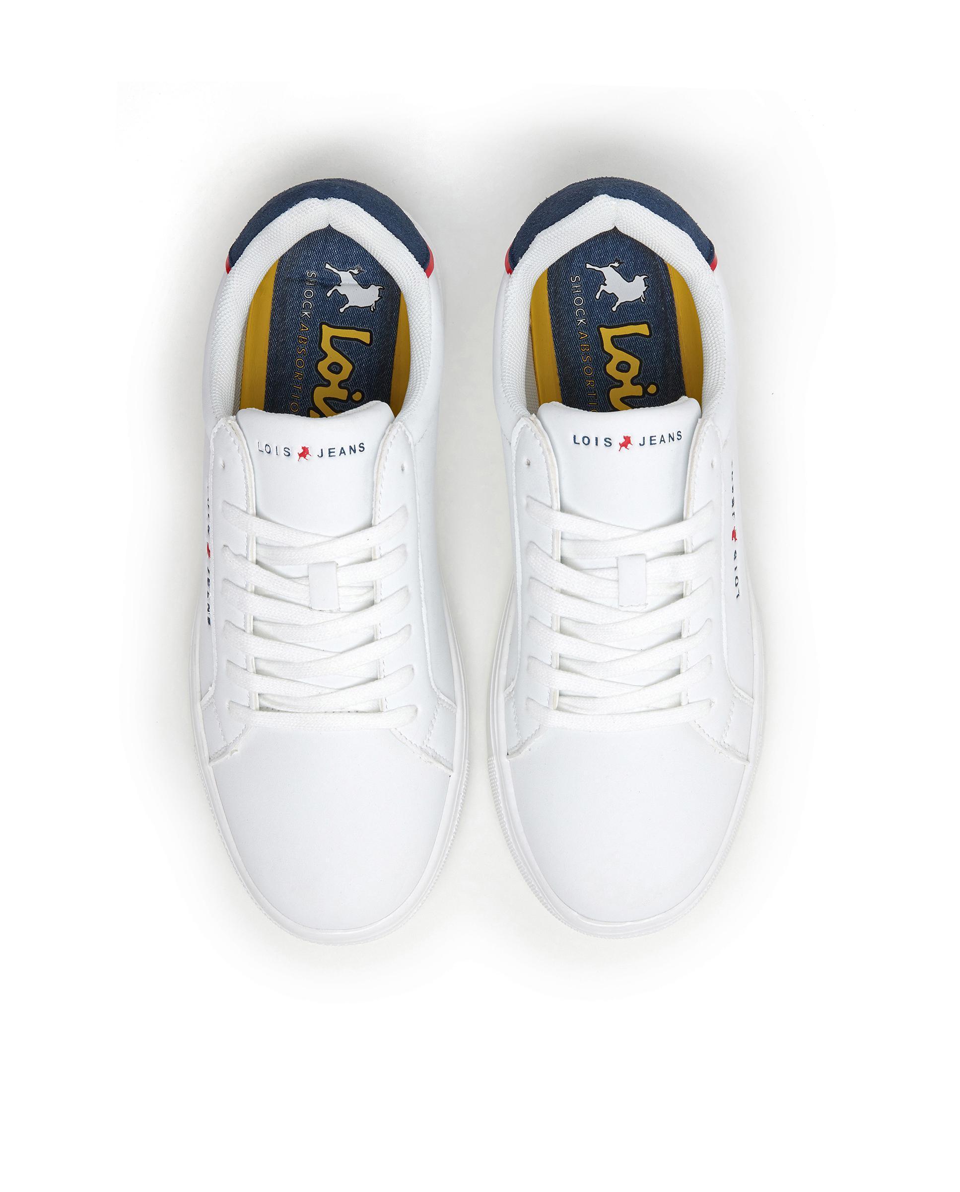 Zapatillas de hombre Lois 64546 Blancas 4/5