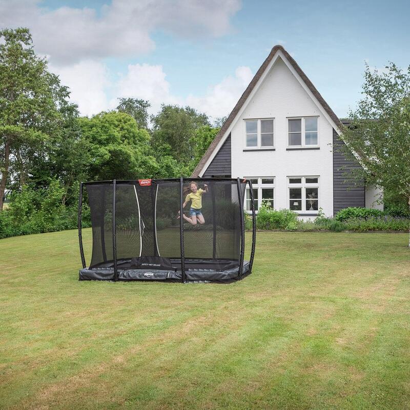 Trampolína Ultim Champion InGround 330 + Bezp. Síť Deluxe Šedá