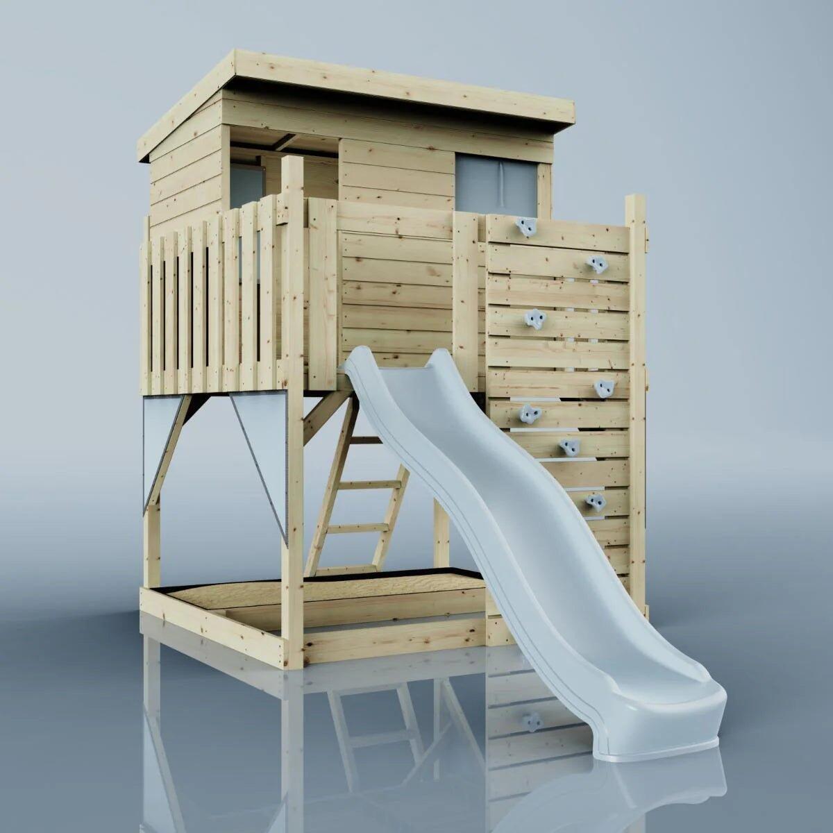 Stelzenhaus Polarstern in Altrosa - 415 × 190 × 260 cm 7/7