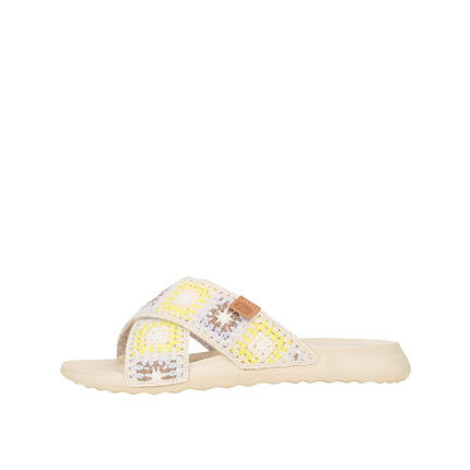 Hey mec - Claquette Christi beige/jaune 43205-0NK