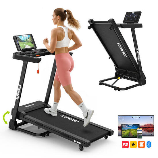 Laufband Zipro Luma 120 x 44 cm, 12 km/h, mit FitShow, Kinomap, Bluetooth