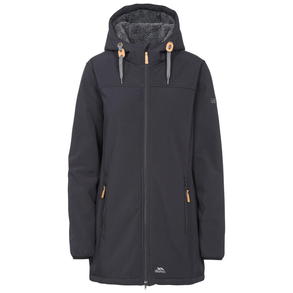 Trespass - Veste Softshell Trespass Kristen Femme Noire, Tres-tex, Capuche Réglable - Softshell - Noir - No Size - Decathlon