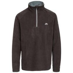 Trespass Blackford - Microfleece homme 1/2 zip noir/gris foncé