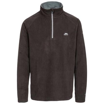Trespass Blackford - Microfleece homme 1/2 zip noir/gris foncé