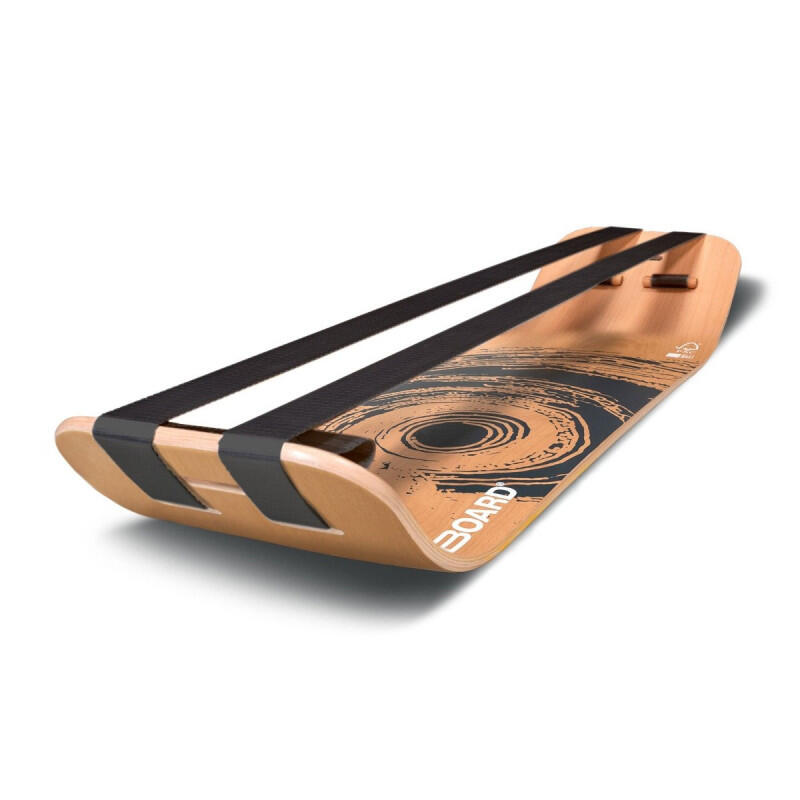 Kit Sangle Gibbon Pure Black – 160 Cm, Système Lock & Roll, Patins Liège – Pour Personnaliser Votre Planche D’équilibre