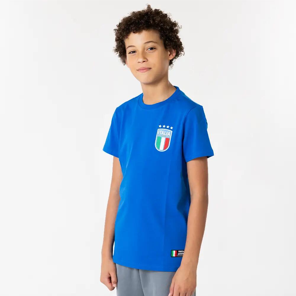 T-shirt logo FIGC Italie enfant 3/5