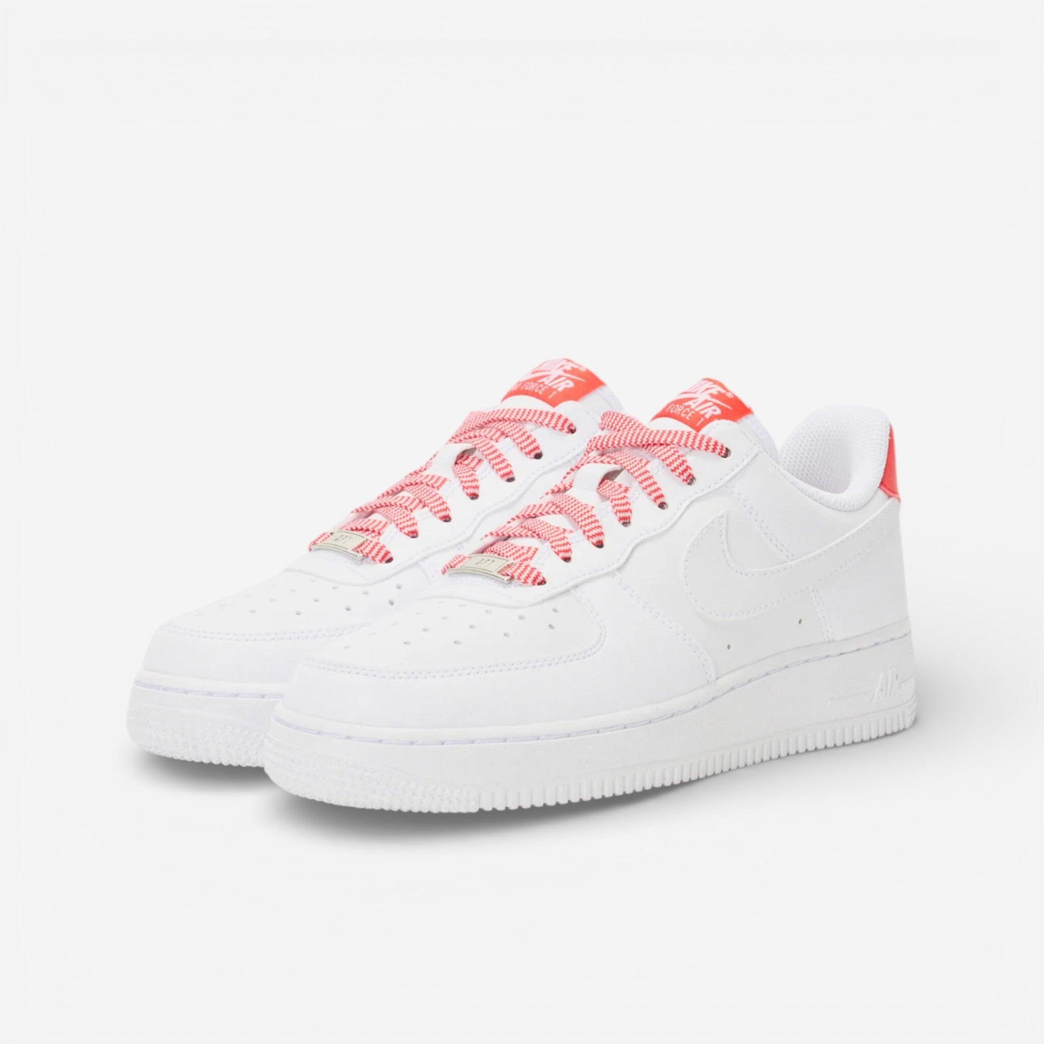 nike air force 1 white and pink junior