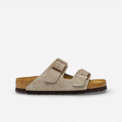 Birkenstock arizona soft footbed suede taupe