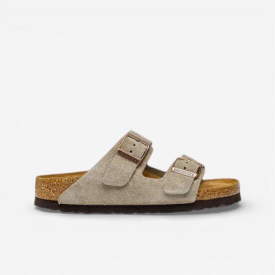 Birkenstock Arizona Soft Footbed Suede Taupe