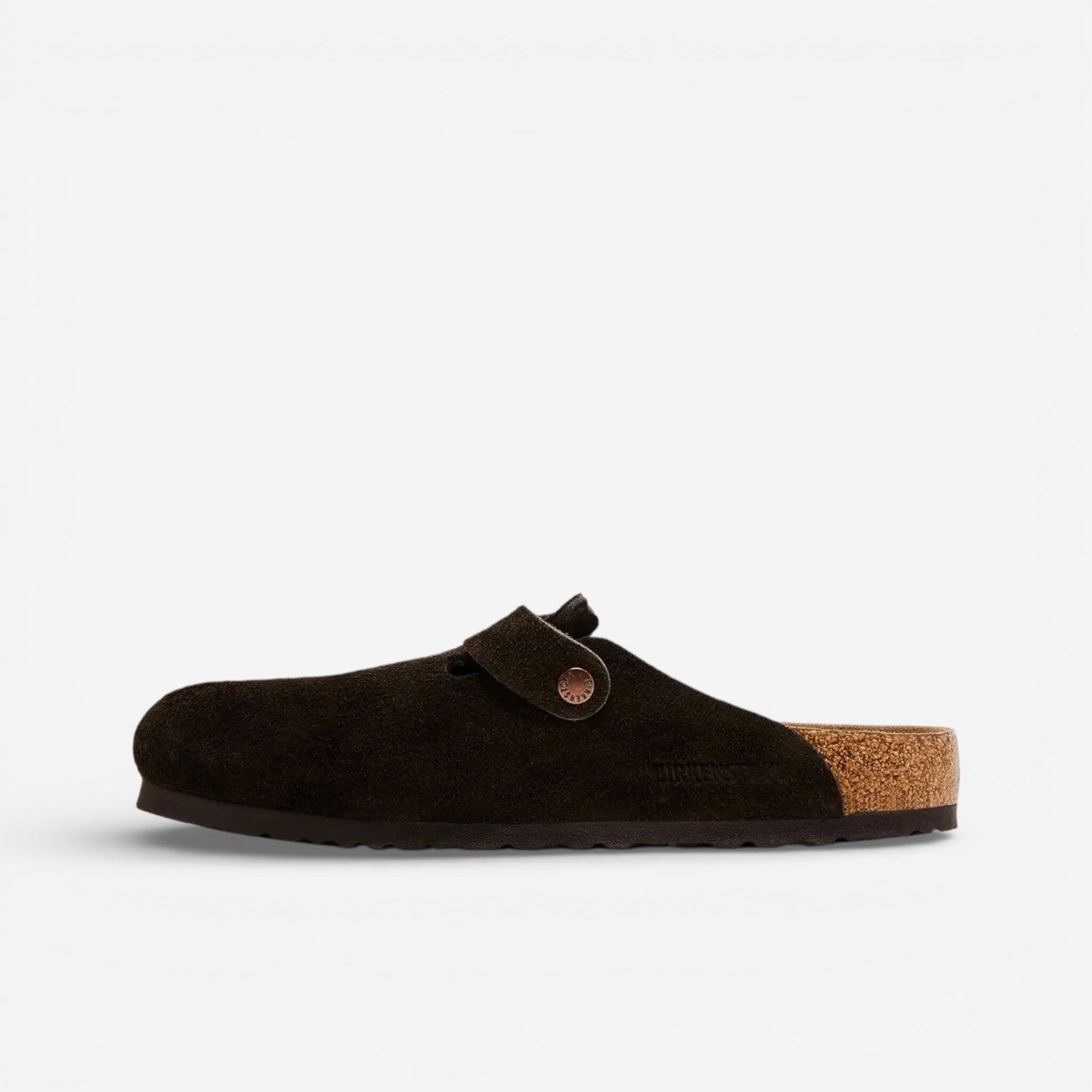 Birkenstock Boston Soft Footbed Suede  Mocha 2/4