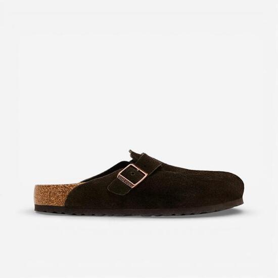 Birkenstock Boston Soft Footbed Suede Mocha