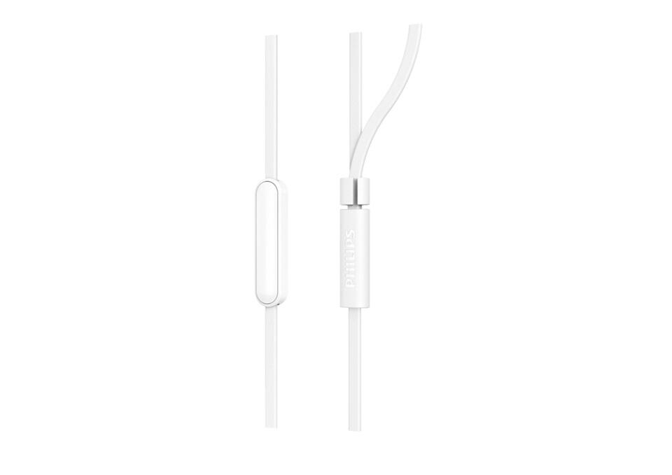 Cuffie In-Ear Philips TAE1105WT/00 Bianco 3/5