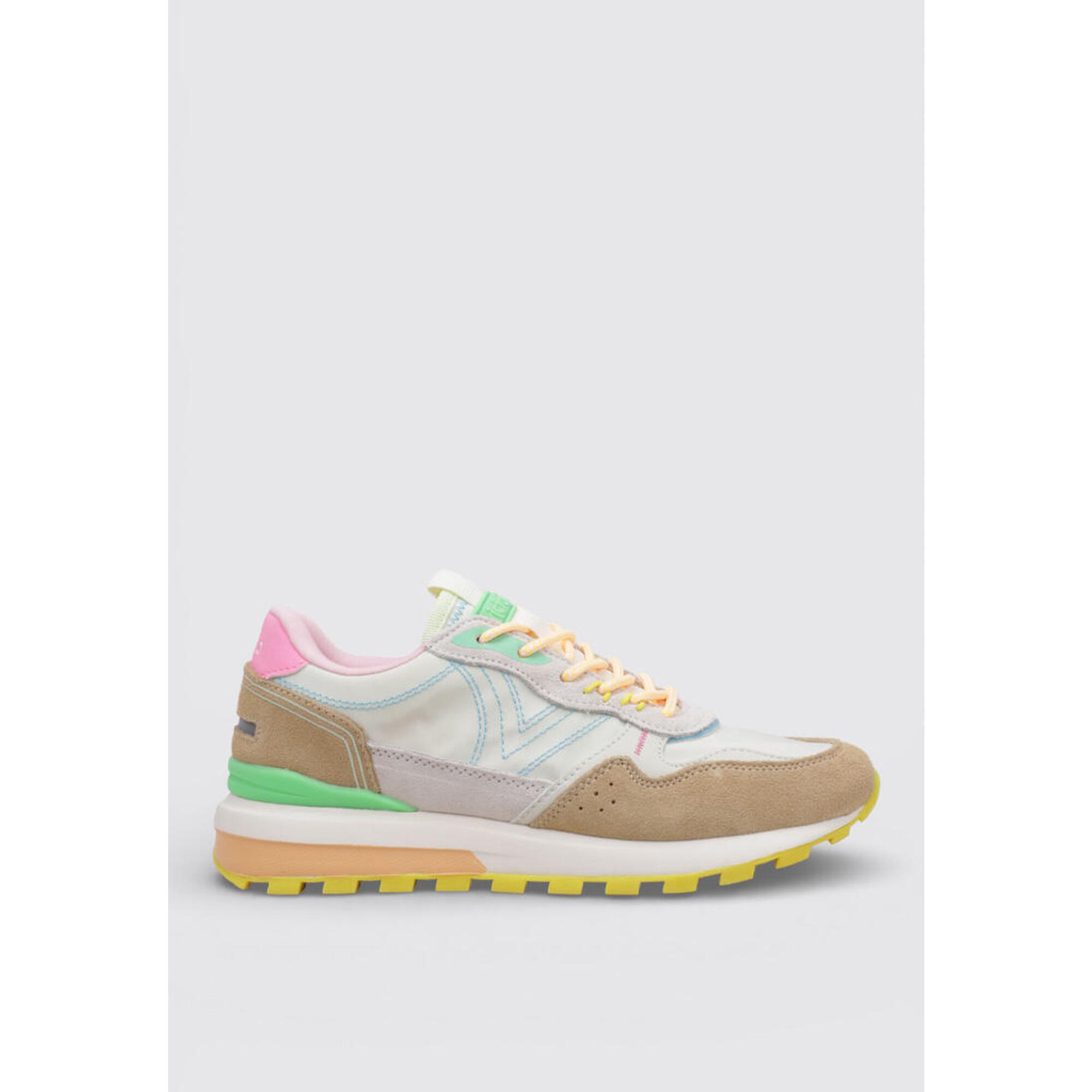 Victoria - Chaussure De Randonnée Baskets Femme Victoria Luna Nylon & Serraje Multicolor Bl - Baskets - Blanc - Decathlon