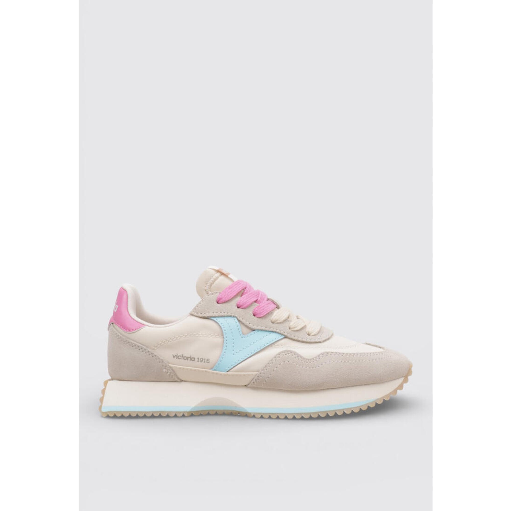 Victoria - Chaussure De Randonnée Baskets Femme Victoria Cosmos Multicolor Nylon & Serraje - Baskets - Beige - Decathlon