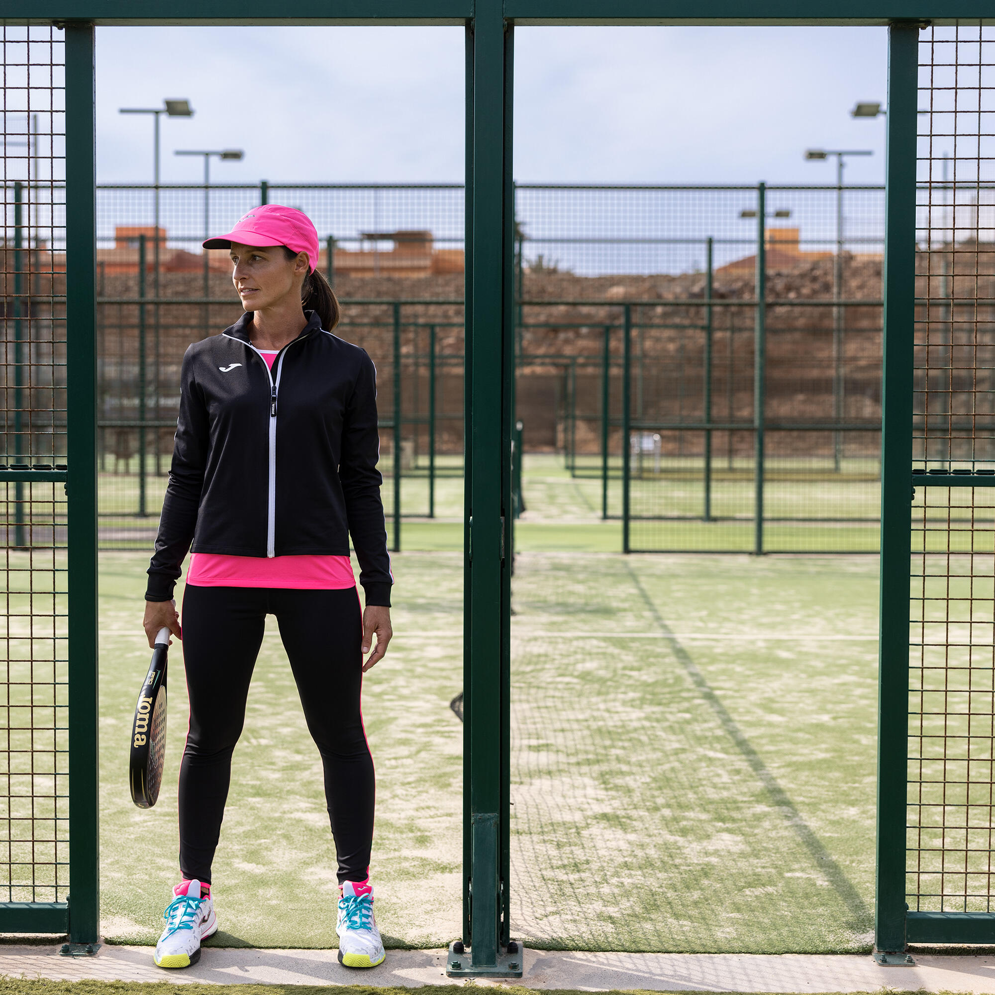 Leggings Compridas Padel Mulher Joma Combi Torneo Preto 2/5