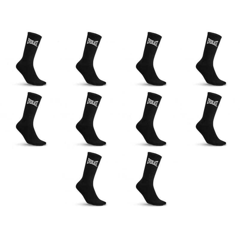 Șosete Sportive pentru Bărbați Everlast - Pachet de 10 Perechi Negre