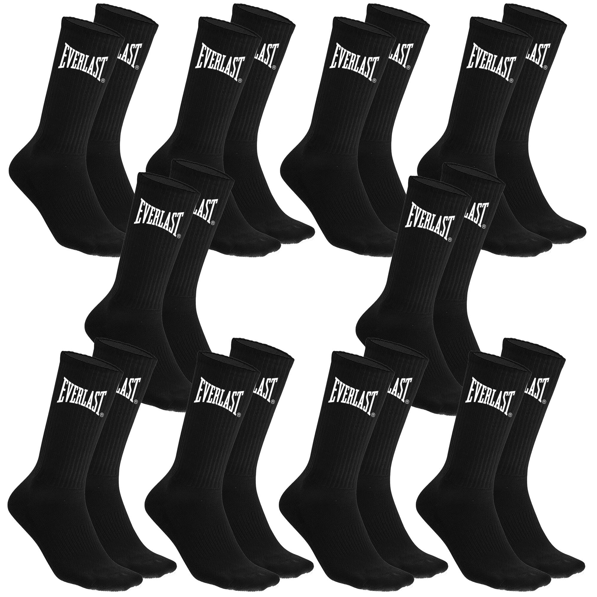 Șosete Sportive pentru Bărbați Everlast - Pachet de 10 Perechi Negre