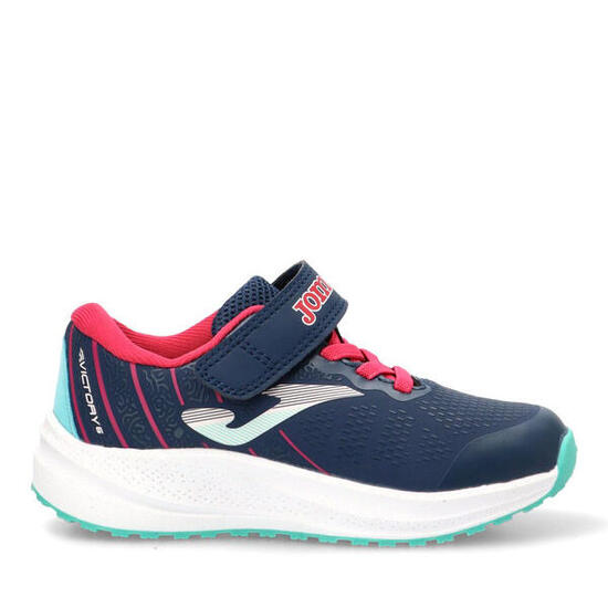 Deportivas Casual Niña Suela Plana - Modelo Victory Jr Azul