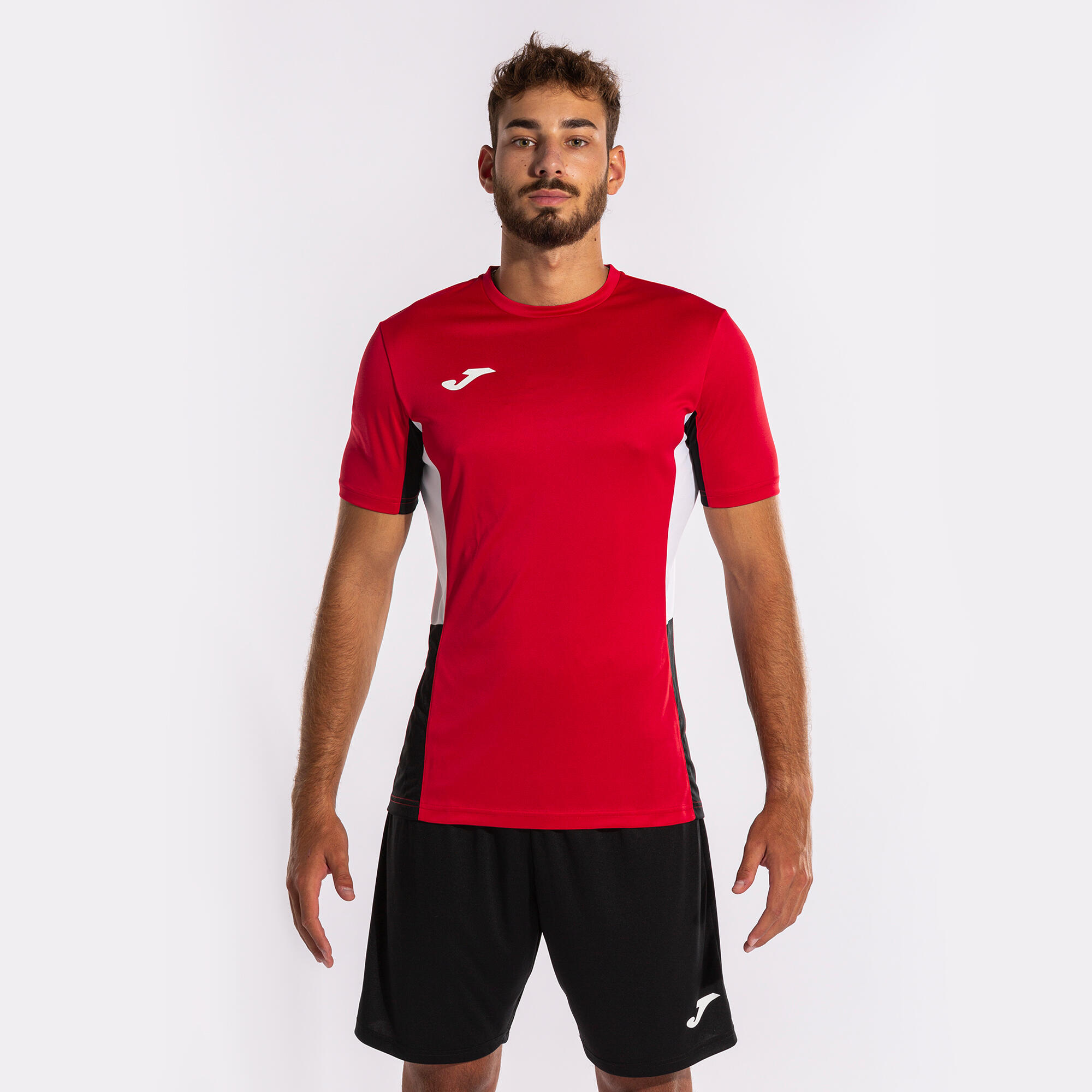Zestaw Sportowy Joma Danubio II 5XS - Czerwony, Czarny, Biały, Oddychający 3/5