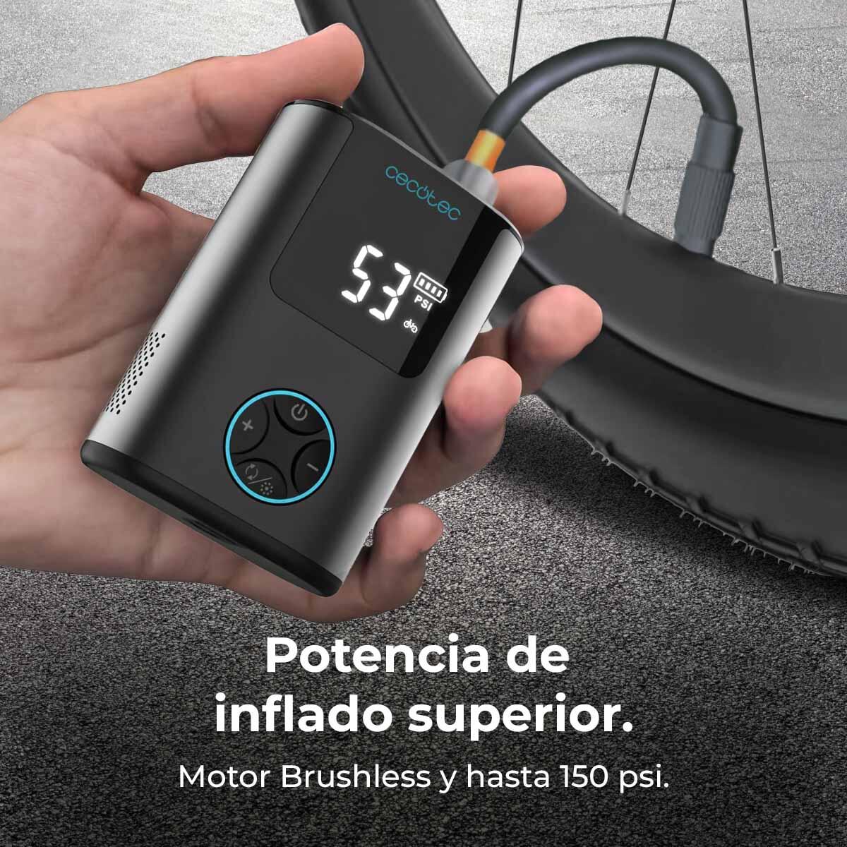 Cecotec Gonfiatore elettrico Air Max Mini 600 mAh 150 psi, Design portatile, 150 3/7