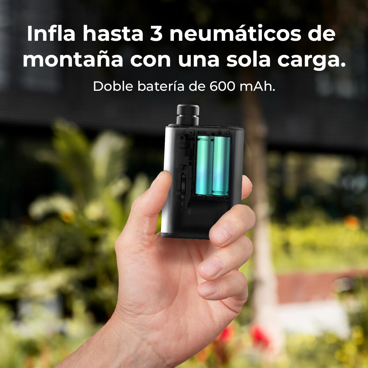 Cecotec Gonfiatore elettrico Air Max Mini 600 mAh 150 psi, Design portatile, 150 4/7