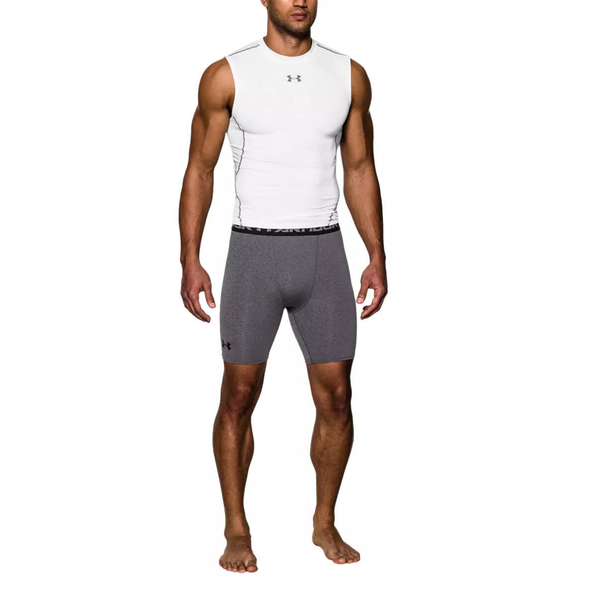 Mallas Cortas de Compresión Under Armour HeatGear Armour Mid para Hombre 4/4