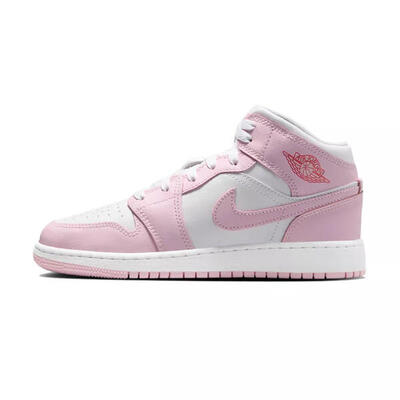 Schoenen air jordan 1 mid (gs) - dq8423-608 wit