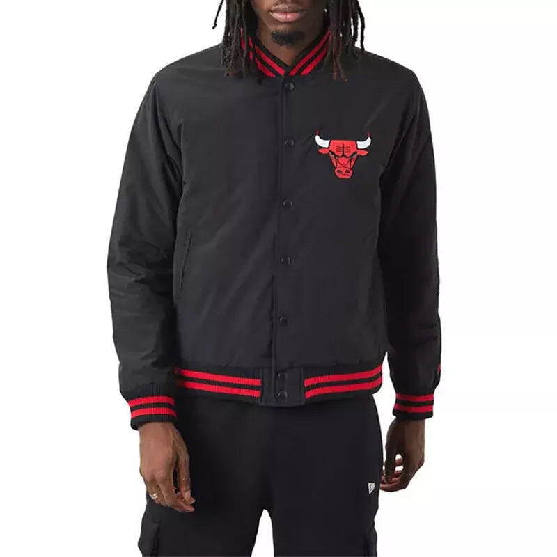 Veste pour hommes New Era Team Logo Bomber Chicago Bulls Jacket 7/7