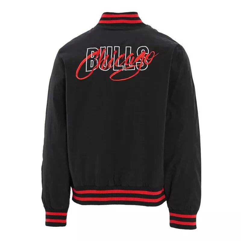 Veste pour hommes New Era Team Logo Bomber Chicago Bulls Jacket 5/7