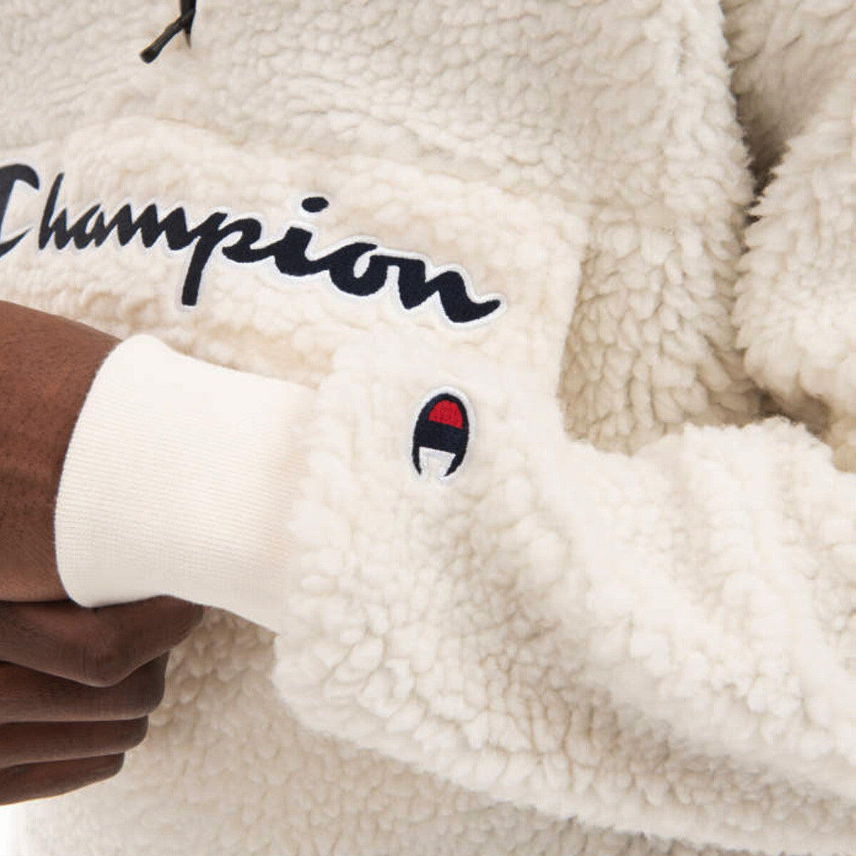 Felpa Champion SWEAT A CAPUCHE HOMME HALF ZIP TOP POLAIRE CHAMPION 5/5