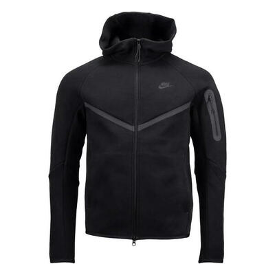 Ritshoodie tech fleece zwart - hv0949-010