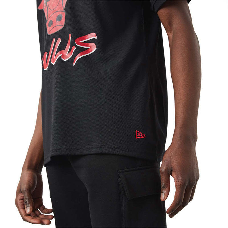 T-shirt da uomo New Era Chicago Bulls NBA Script 3/3