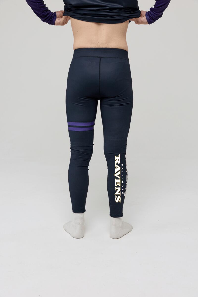 Homme Ski Sous-vêtement Bas Thermique NFL Baltimore Ravens 2/6