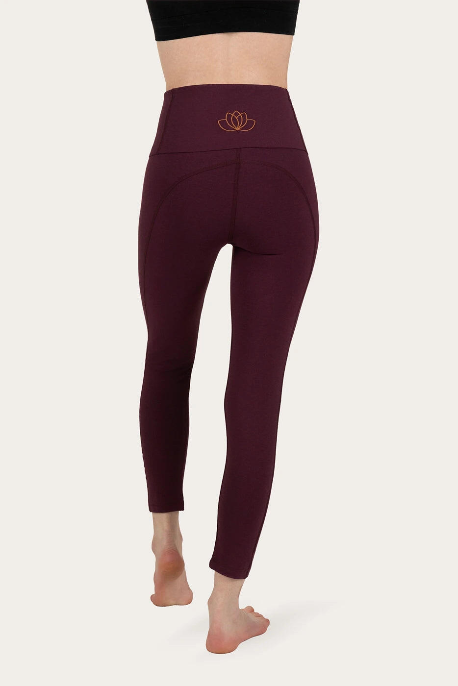 Surya 7/8  Legging Yoga et Pilates/Pilates - Violet foncé 3/5