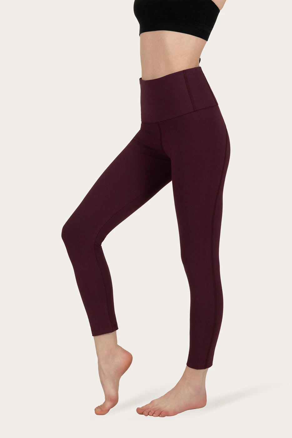 Surya 7/8  Legging Yoga et Pilates/Pilates - Violet foncé 2/5