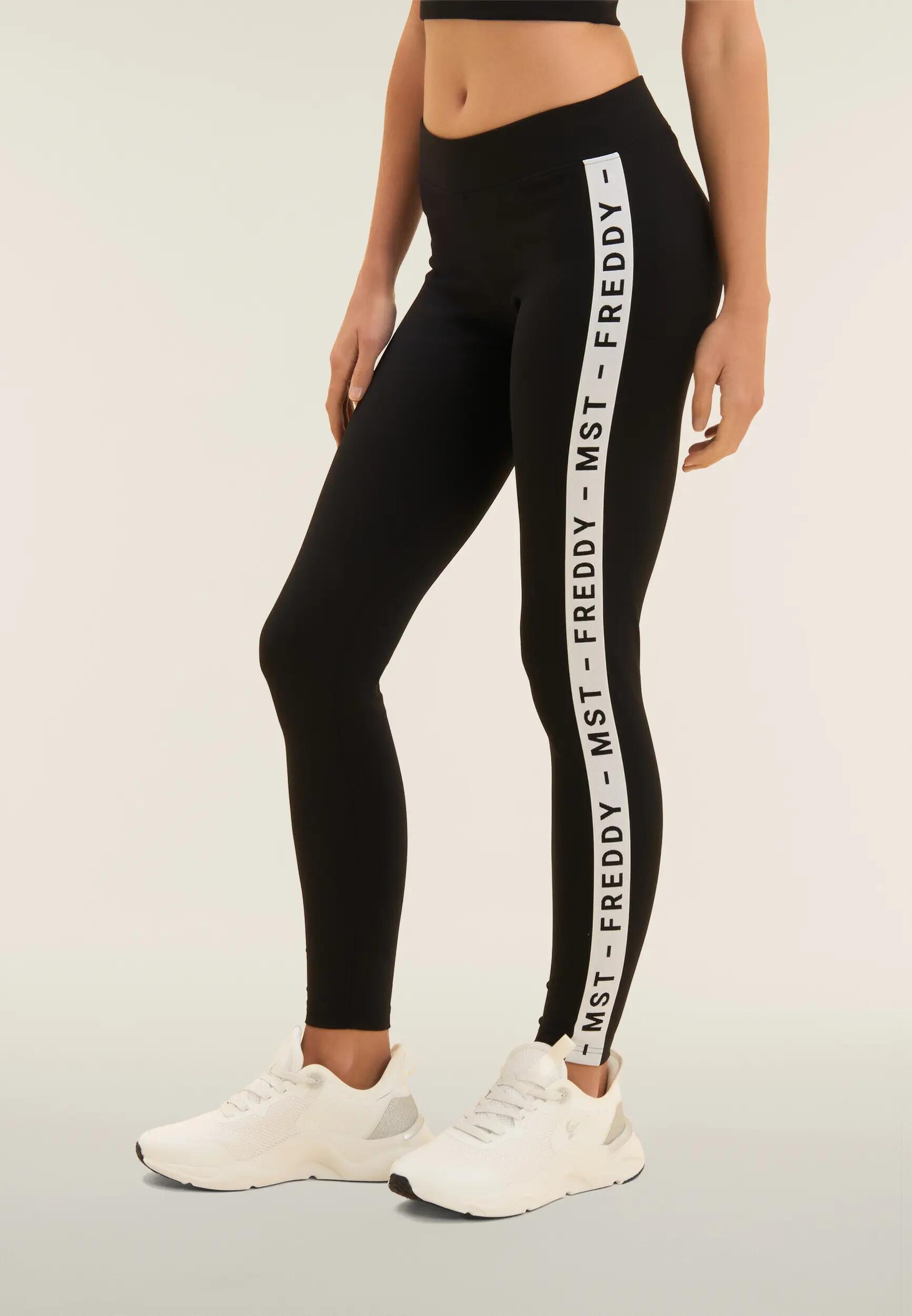 Leggings con tiras laterales y la inscripción FREDDY MST 2/6