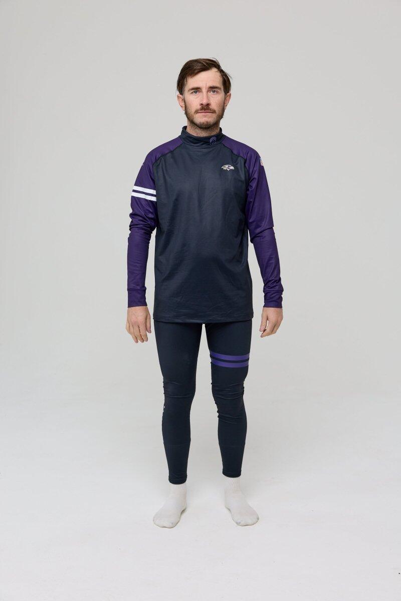 Homme Ski Sous-vêtement Bas Thermique NFL Baltimore Ravens 6/6